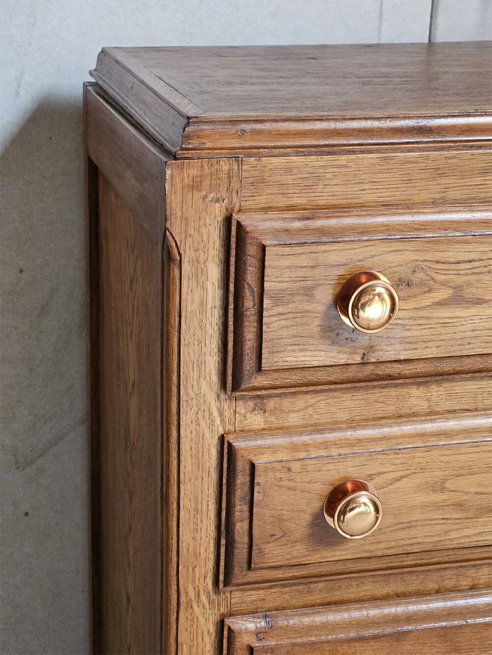 Weekly chest of drawers, art deco, mustache foot, vintage, 30s/40s