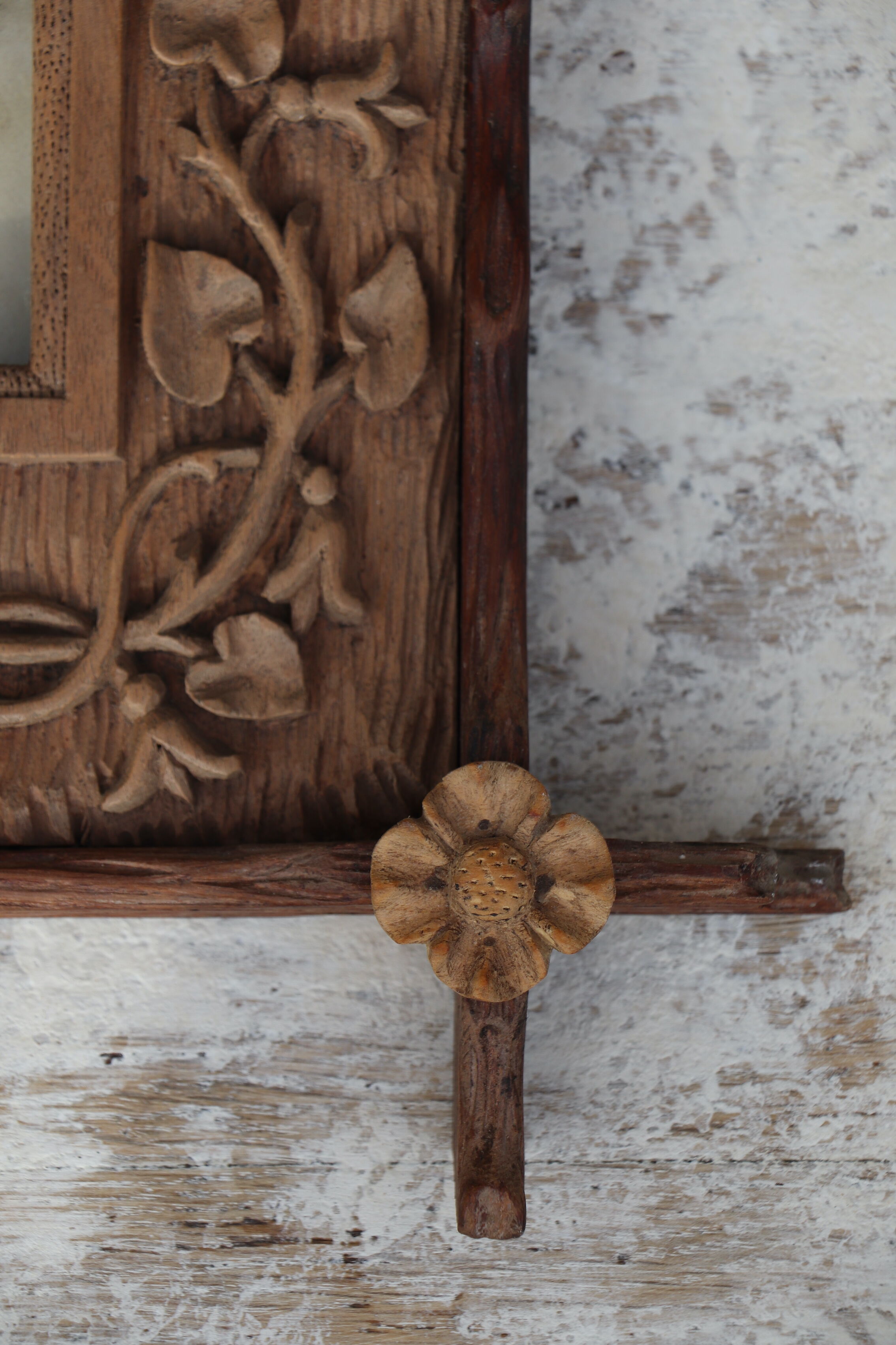 Black forest frame carved wood