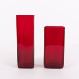 Pair of Scandinavian design vases from Monica Bratt for Reijmyre, Sweden 1950’s