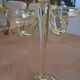 Large blown glass chandelier with bubbles