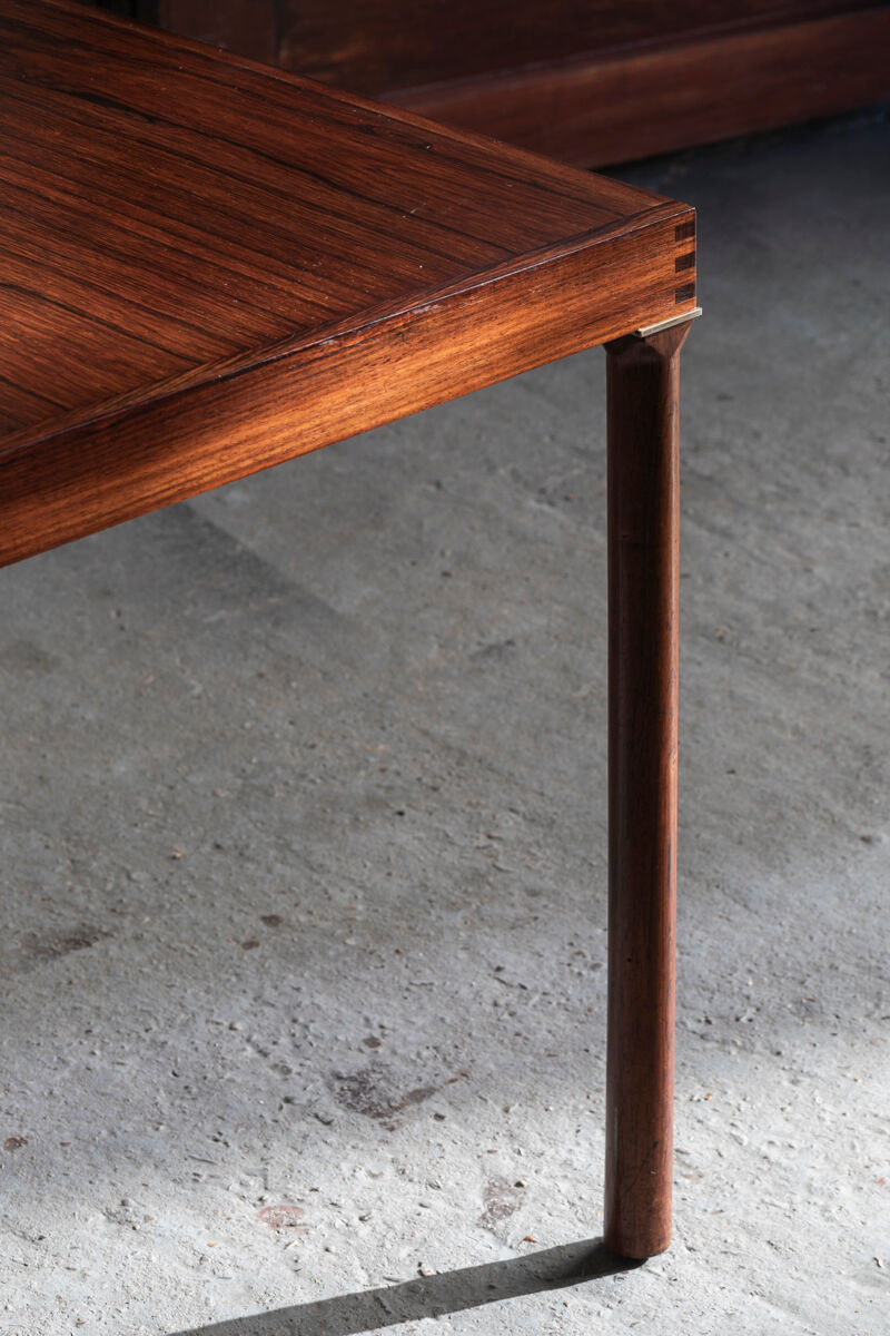 Extendable dining table in rosewood by Inger Klingenberg for Fristho, Dutch design, 1960s