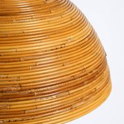 Italian 1970s bamboo ceiling pendant lamp | Ø 72 cm | Vivai del Sud