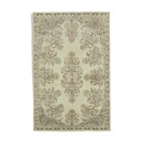 Handmade Vintage Oriental Beige Carpet 195 cm x 308 cm - 36585