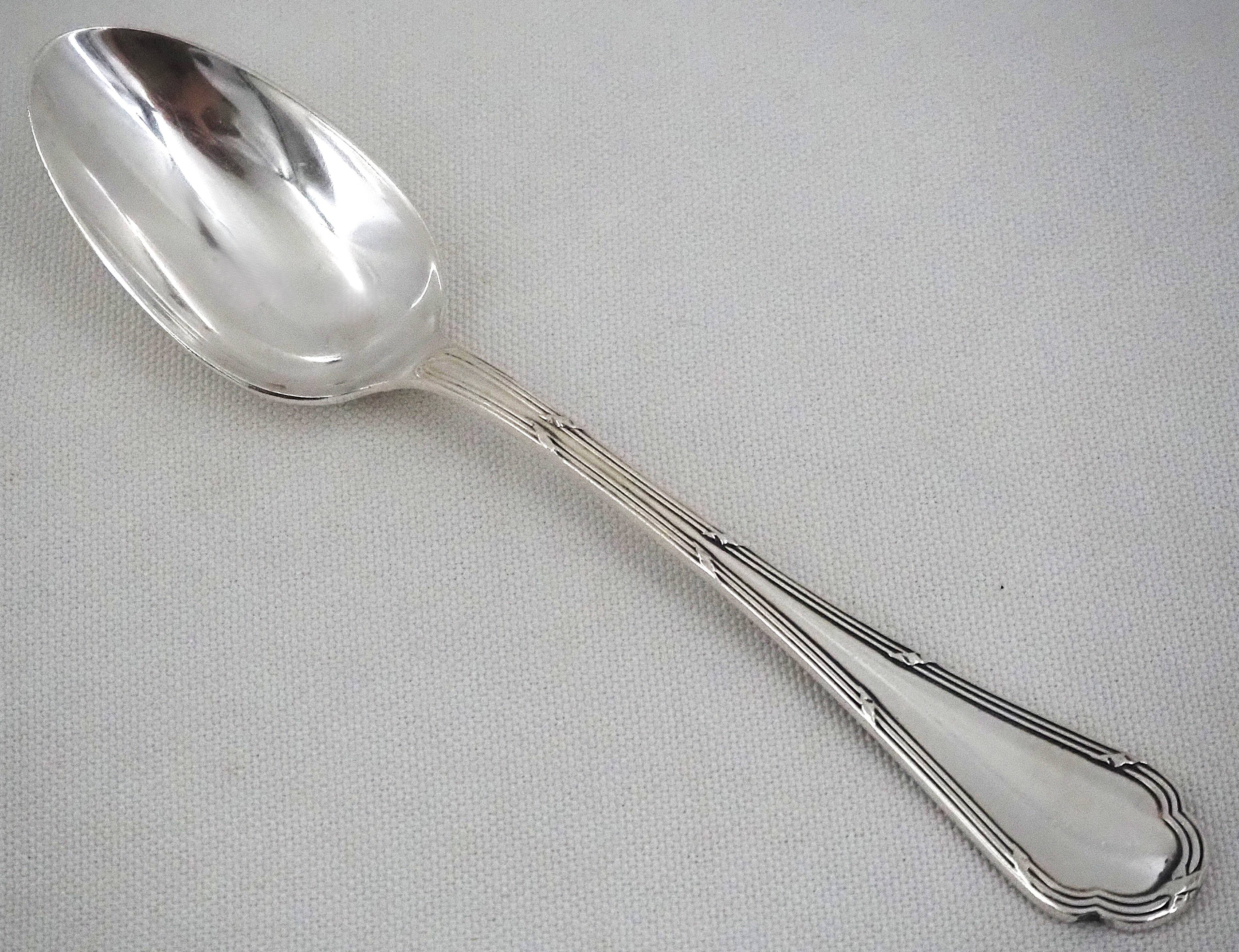 Share Ercuis Trianon 10 dessert spoons, silver-plated, 17.5 cm, e