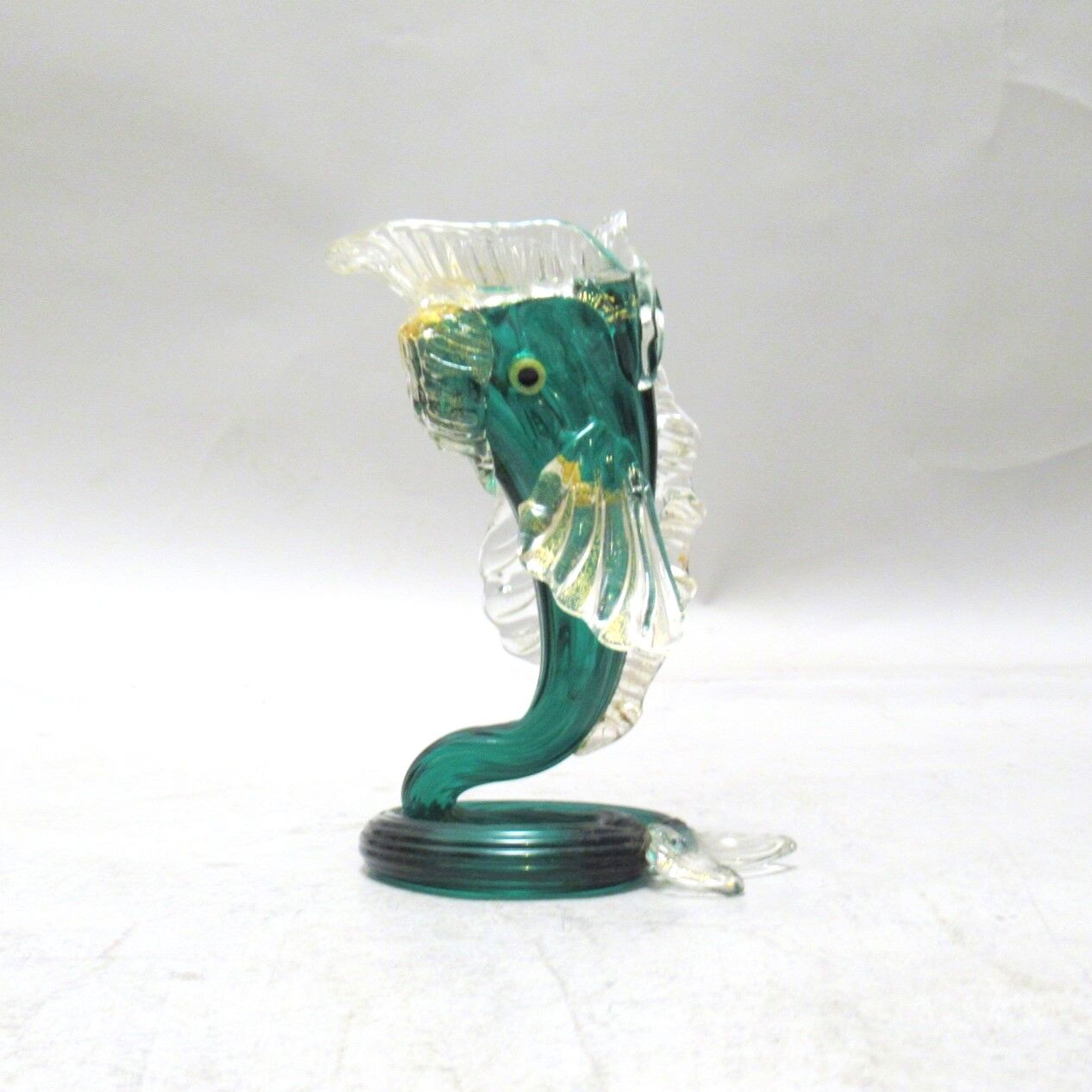 Vase sculpture Fish glass by Murano Salviati