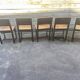 Lot de 5 Chaises en bois de style Louis XIII