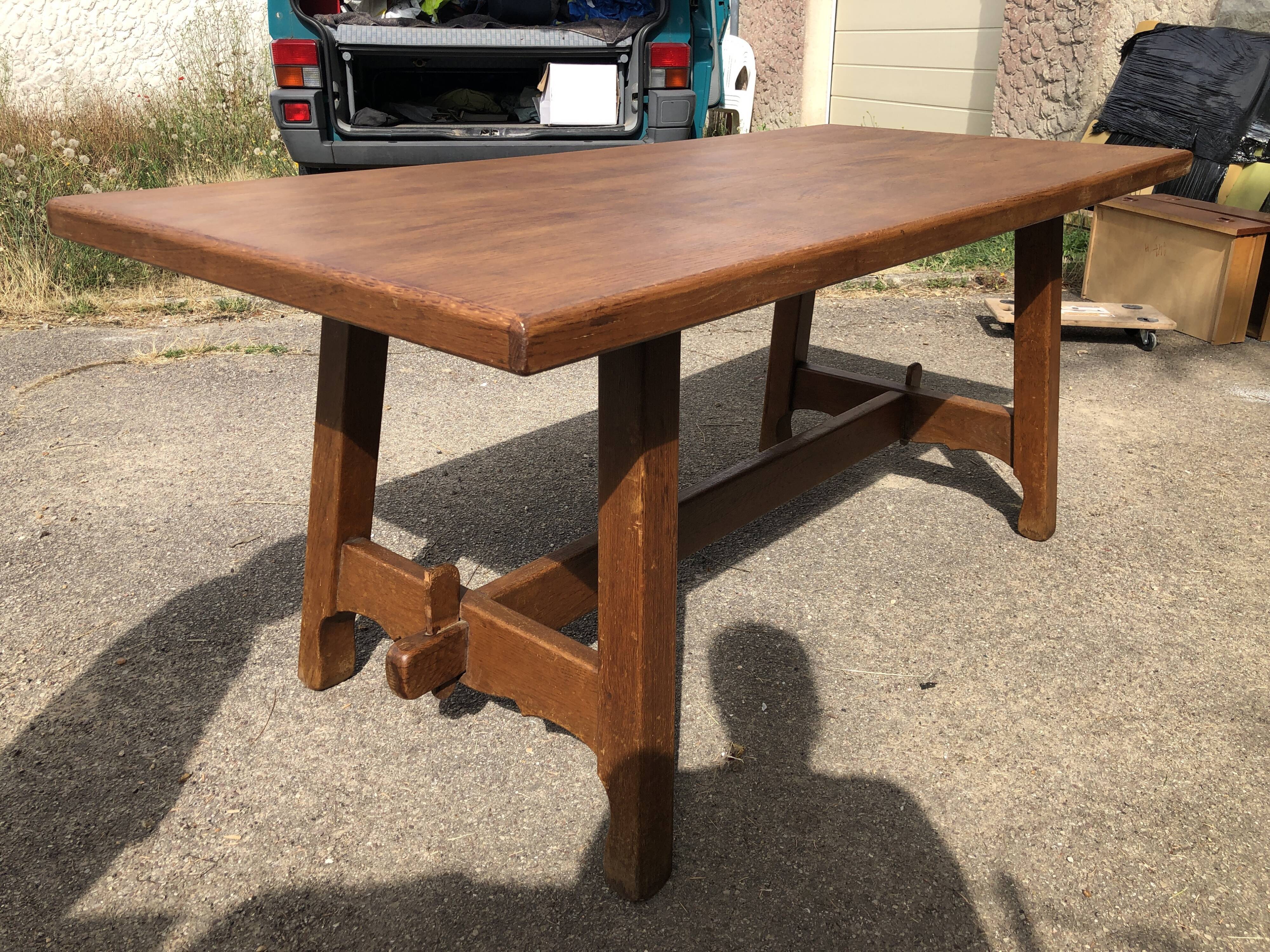 Wooden monastery table
