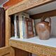 Oak wardrobe 2 doors Art Deco style renovated