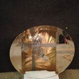 Beveled round mirror