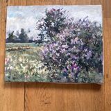 Oil painting on canvas signed dimensions: height -40cm- width -50cm-