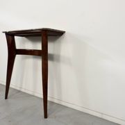 Italian Midcentury Console In Mahogany And Marble