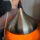 Vintage Fog & Mørup Pendant Lamp by Jo Hammerborg Denmark 1960s Aluminum