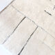 Moroccan Berber carpet Beni Ouarain ecru with black graphic patterns engraved 294x199cm