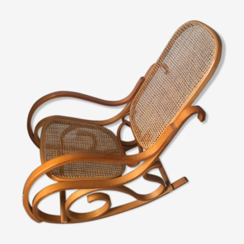 Rocking-chair bois osier