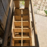 2 wine cases - old wooden 10 bottles