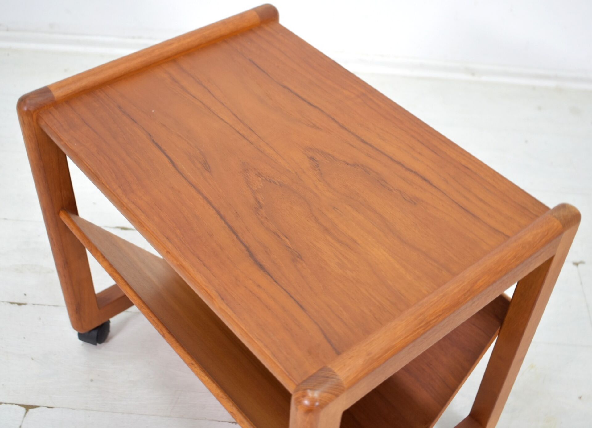 Aksel Kjersgaard Newspaper rack 1960s teak side table Danish Vintage