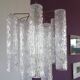 Murano glass chandelier "Tronchi" style 60's Venini style
