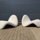 Artifort tongue f577 pierre paulin en beige bouclé in new condition!!