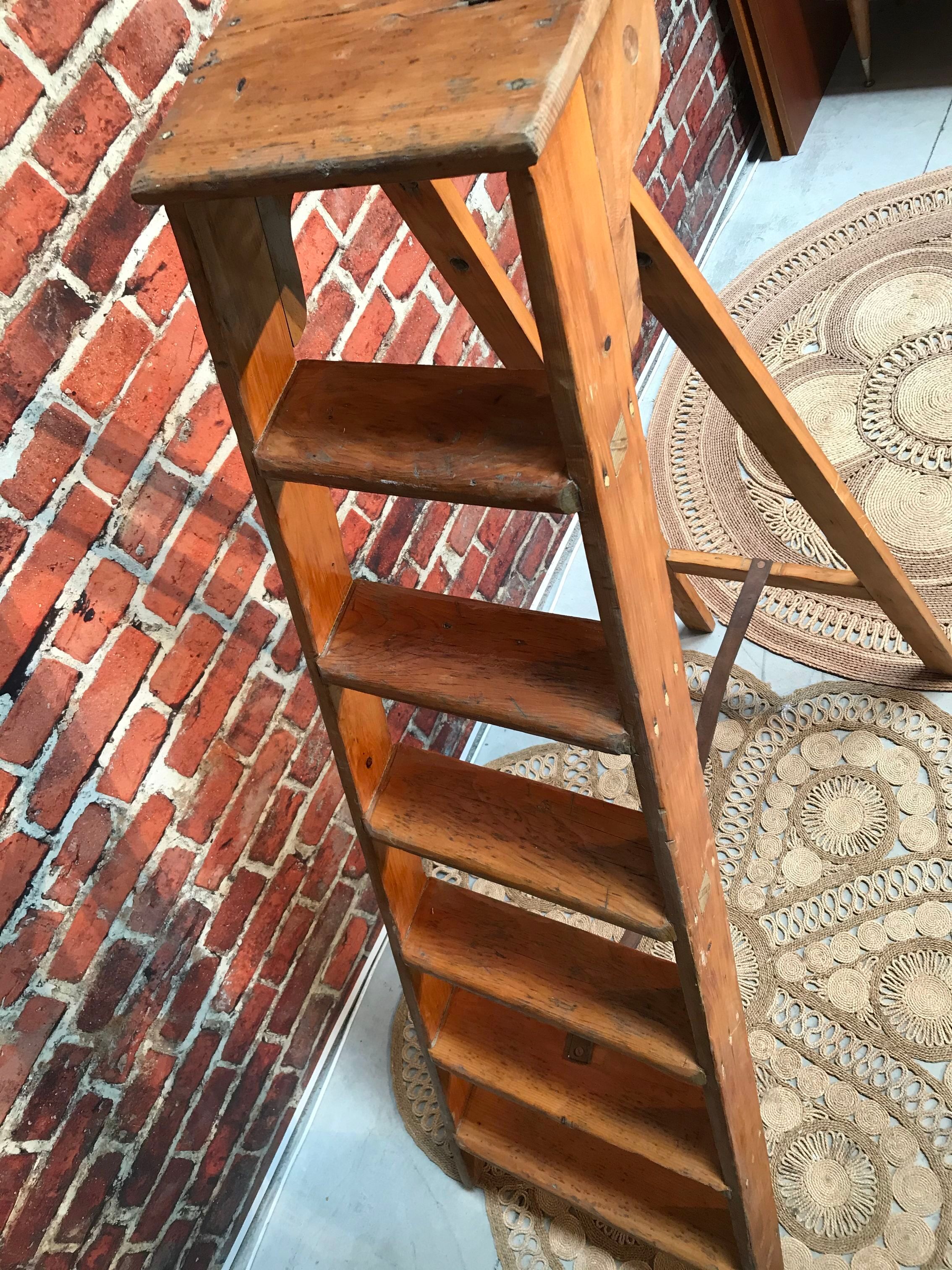 Wooden stepladder