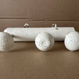 Antique wooden wall-mounted coat rack