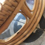 Canning basket and 70s rattan