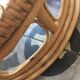 Canning basket and 70s rattan
