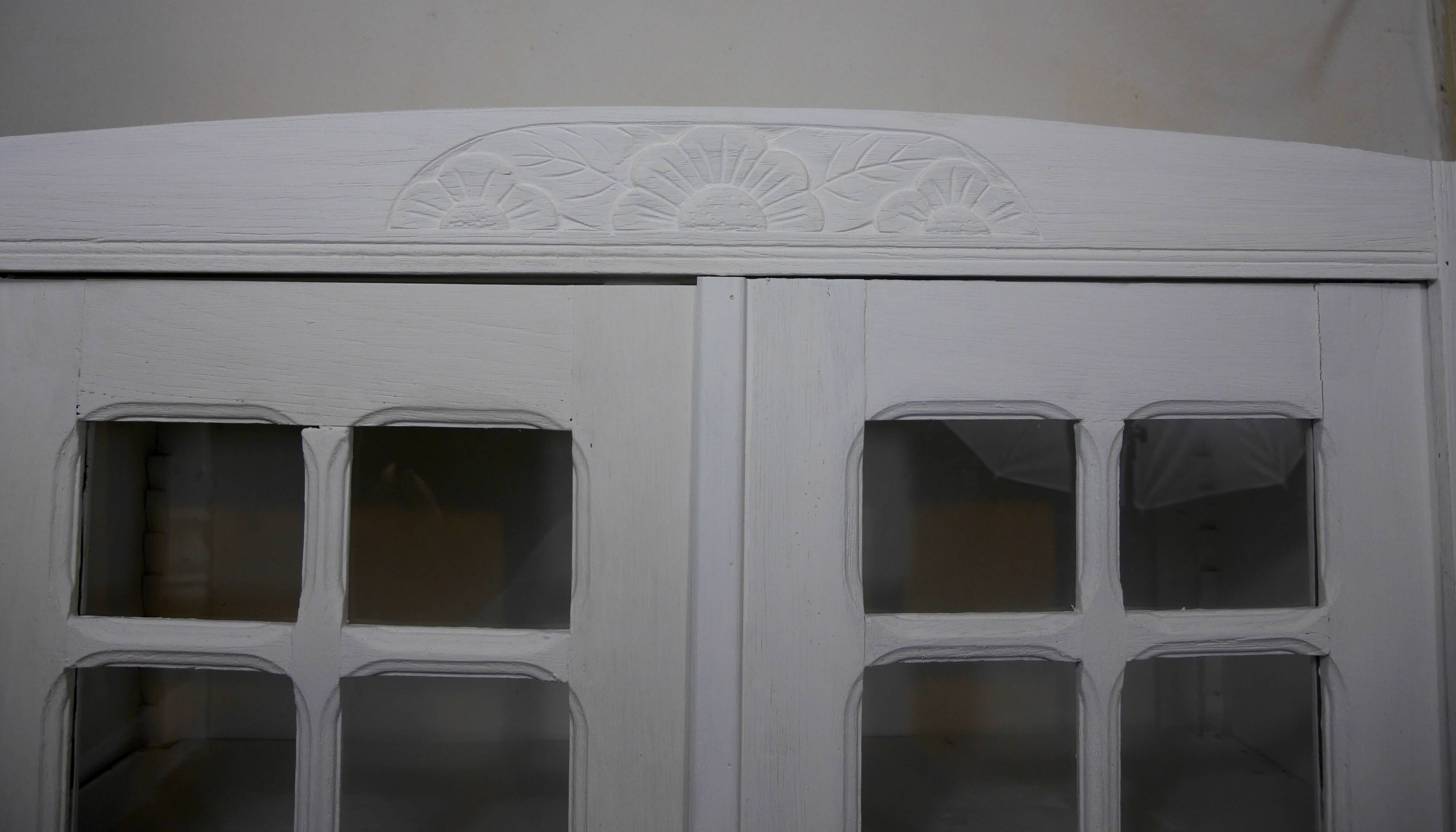 Parisian art deco glass display cabinet