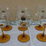 6 verres a pied ambré Luminarc