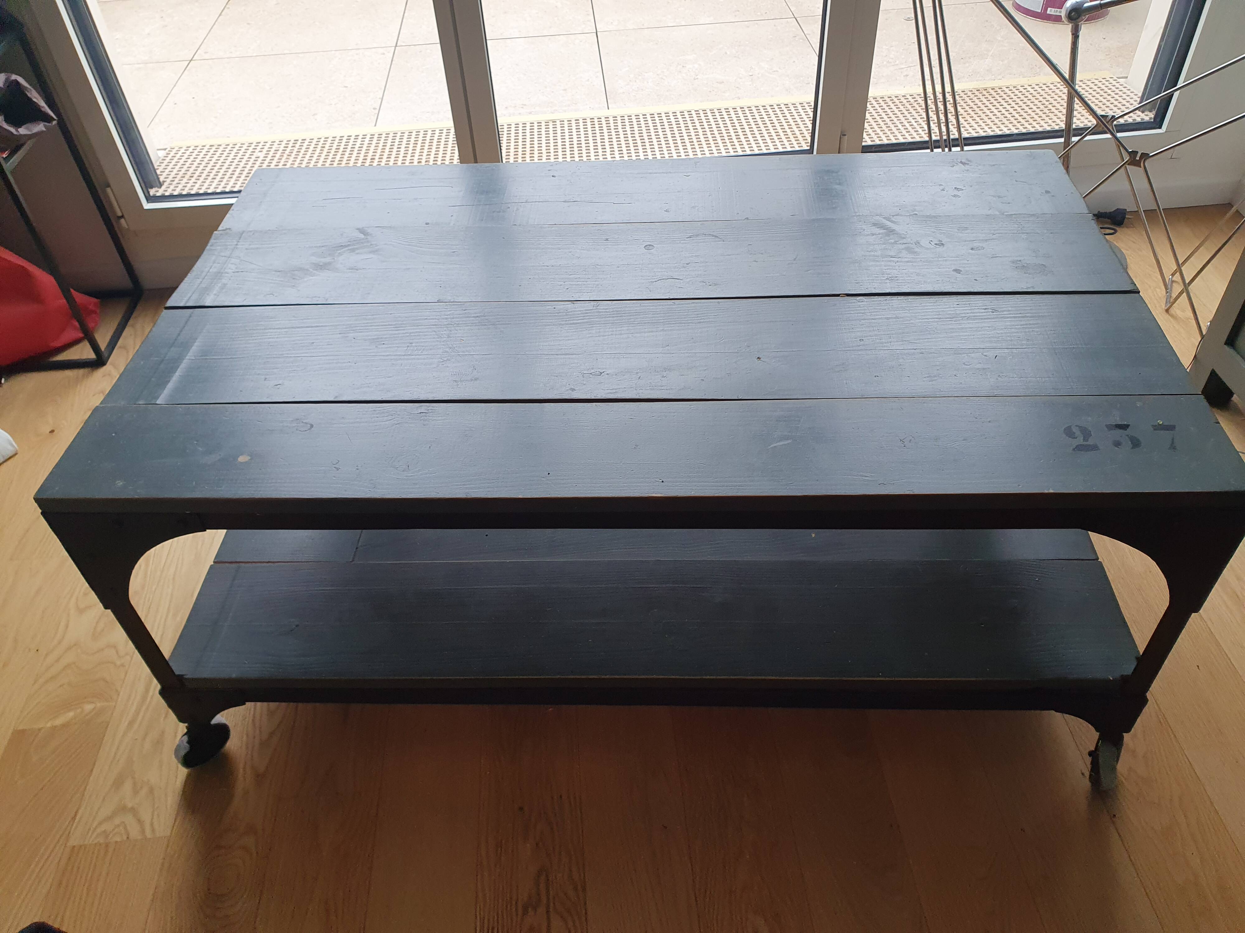 Industrial coffee table