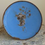Old blue enamelled broc