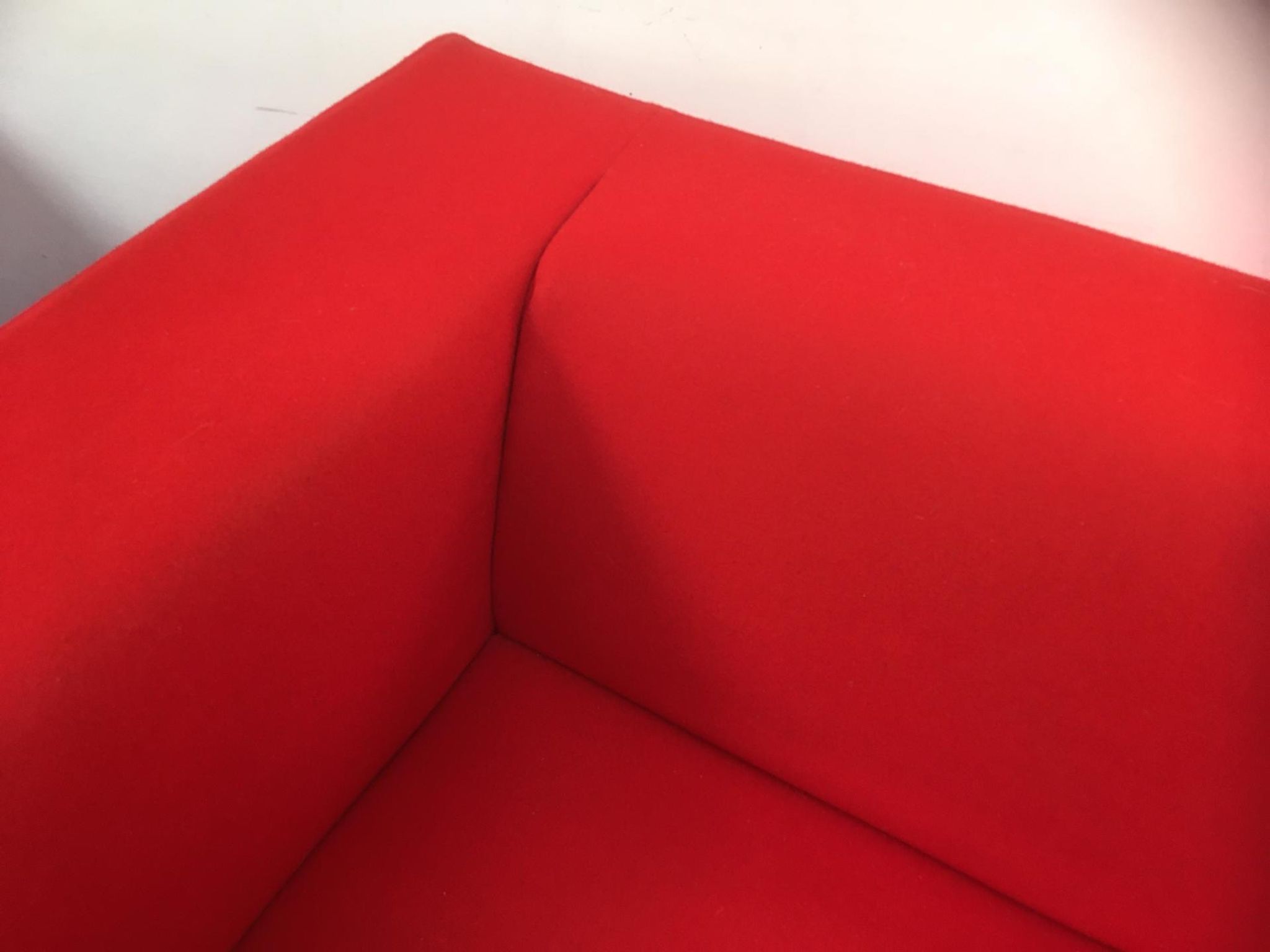 Red sofa Allen MDF Italia by Bruno FATTORINI 1998