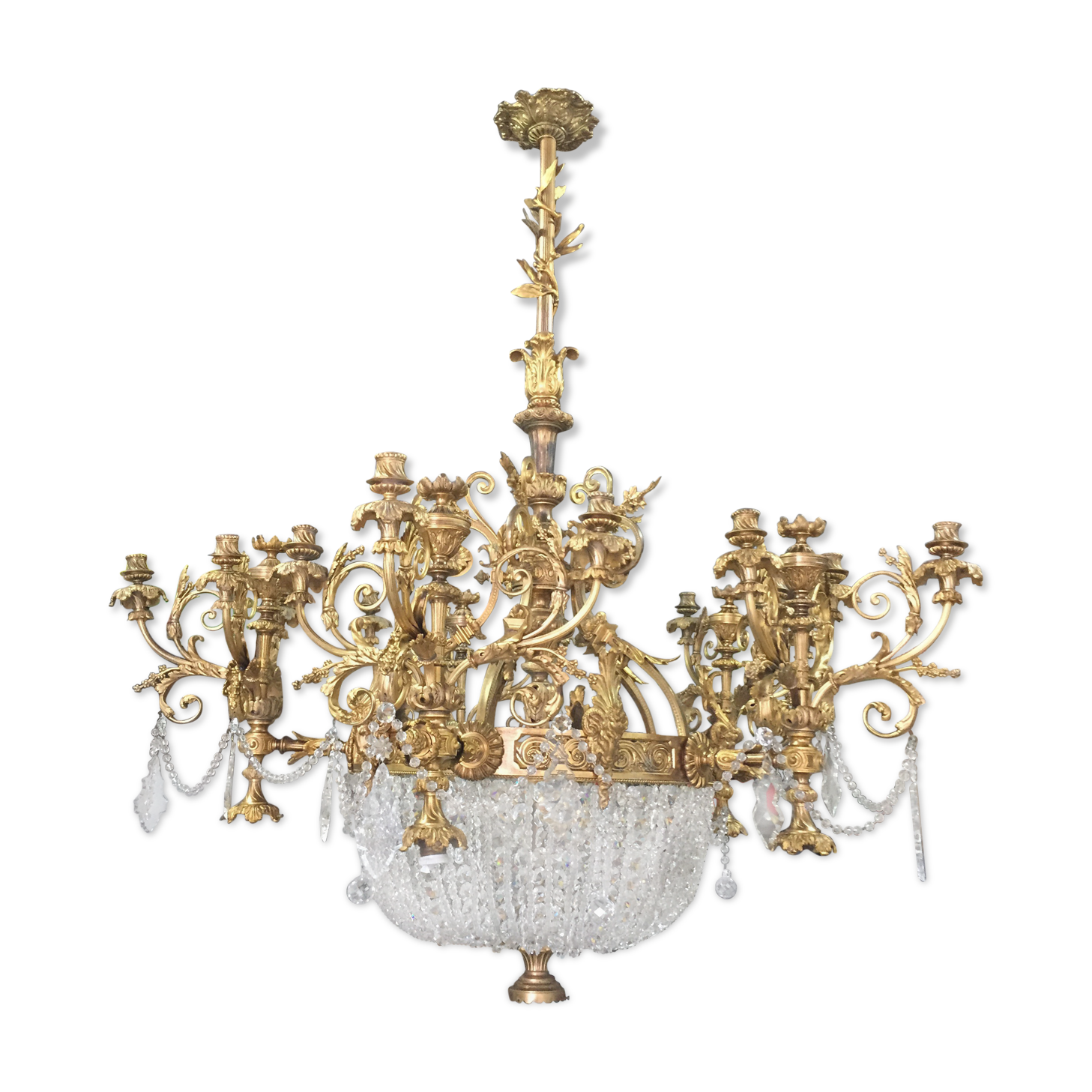 Exceptional Napoleonic ceremonial chandelier lll
