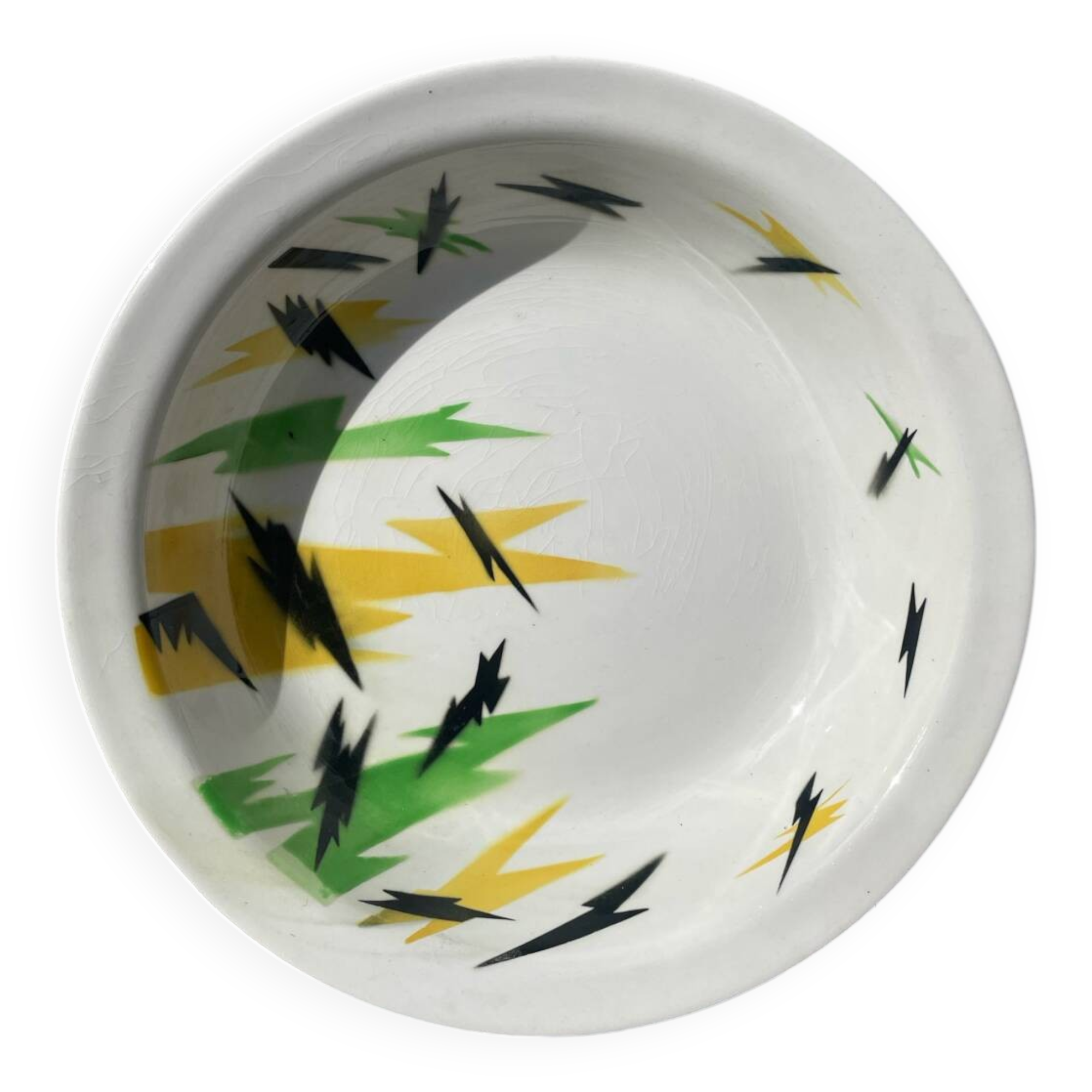 Round éclair dish 1970 Digoin Sarreguemines