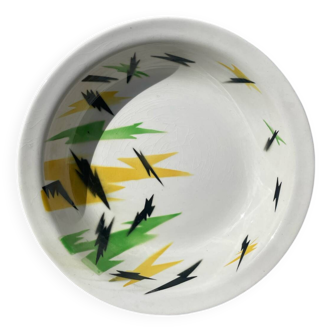 Round éclair dish 1970 Digoin Sarreguemines