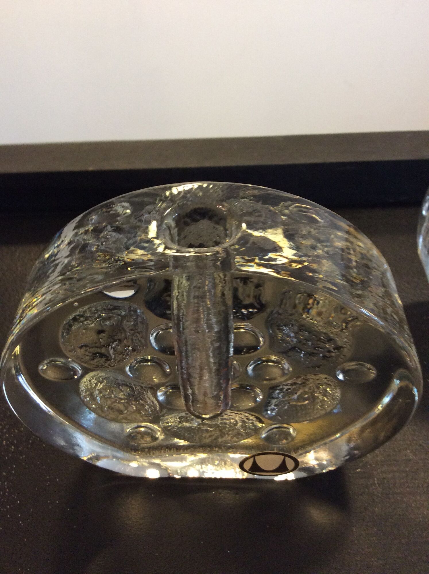 Pair of soliflorous vases Conny Walther for Pukeberg Glasbruck