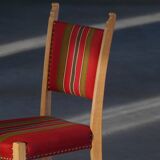 Danish Mid-Century Modern, Set of 6 Oak Dining Chairs, Henning Kjærnulf, 1960s