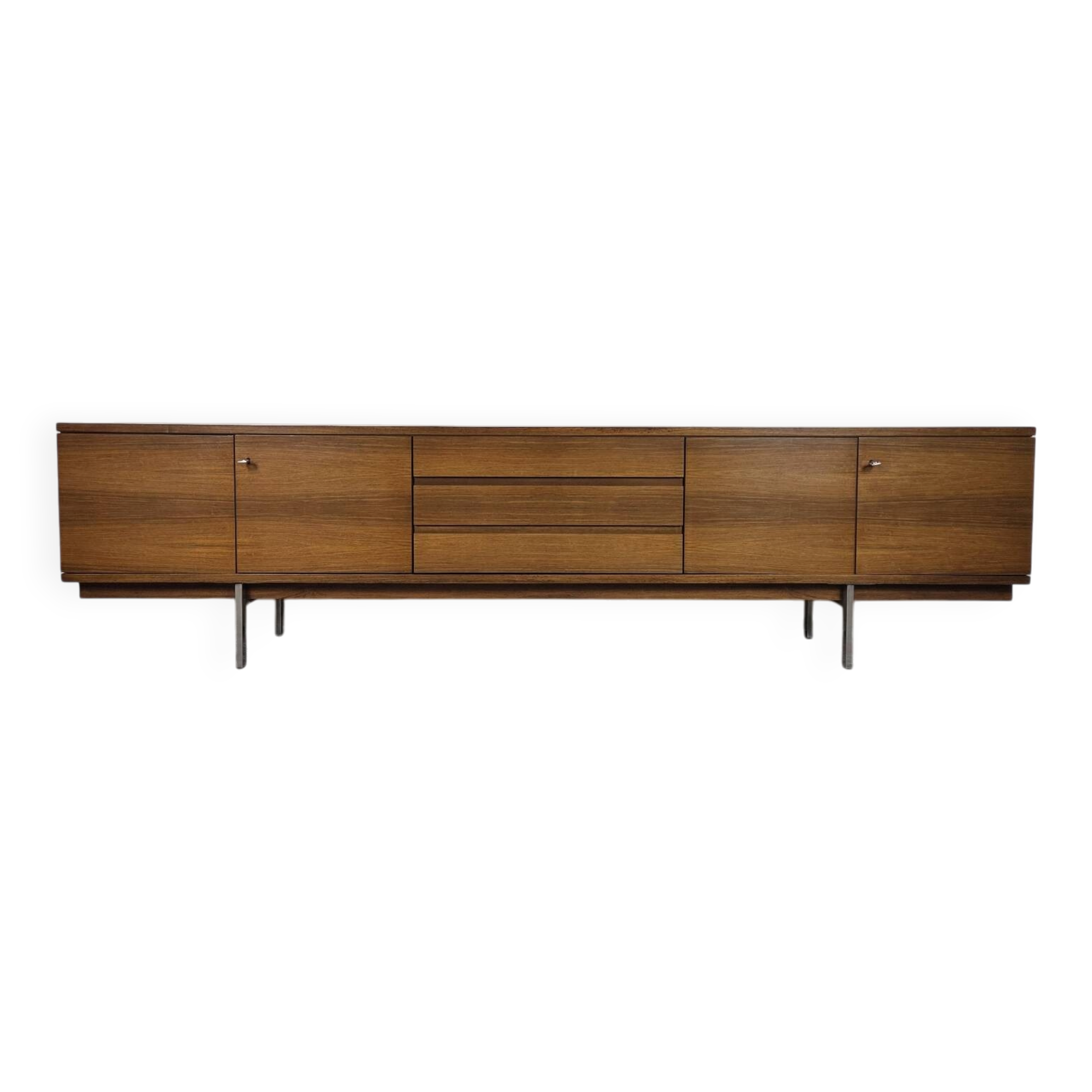 Helmut Magg 280 cm long! Vintage rosewood sideboard from the 1960s.