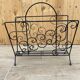 Vintage wrought iron newspapers holder