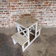 Vintage wooden step stool / ladder – country antique style