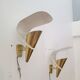 Modernist wall sconces by Metalarte 1950-60