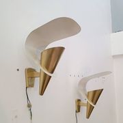 Modernist wall sconces by Metalarte 1950-60