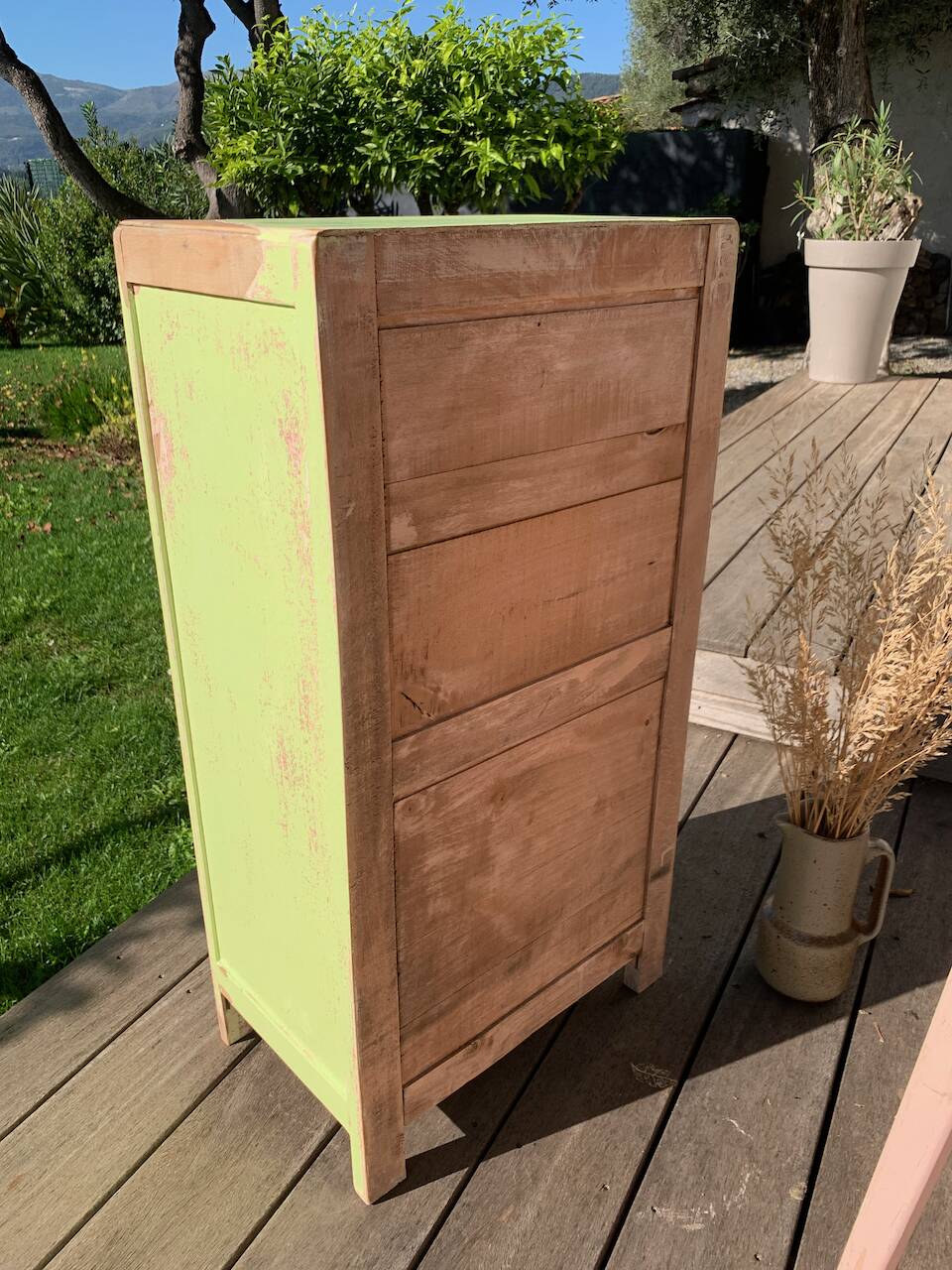 Parisian buffet in patinated wood