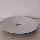 enamelled metal lampshade, dark green industrial decor