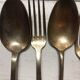 Silver metal forks