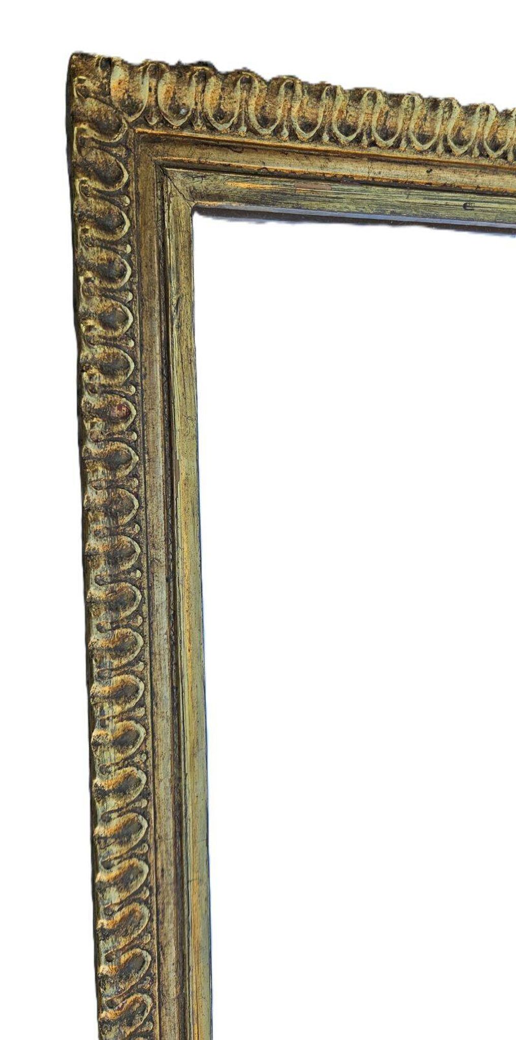Grand Miroir Ancien Doré Haut 105 cm