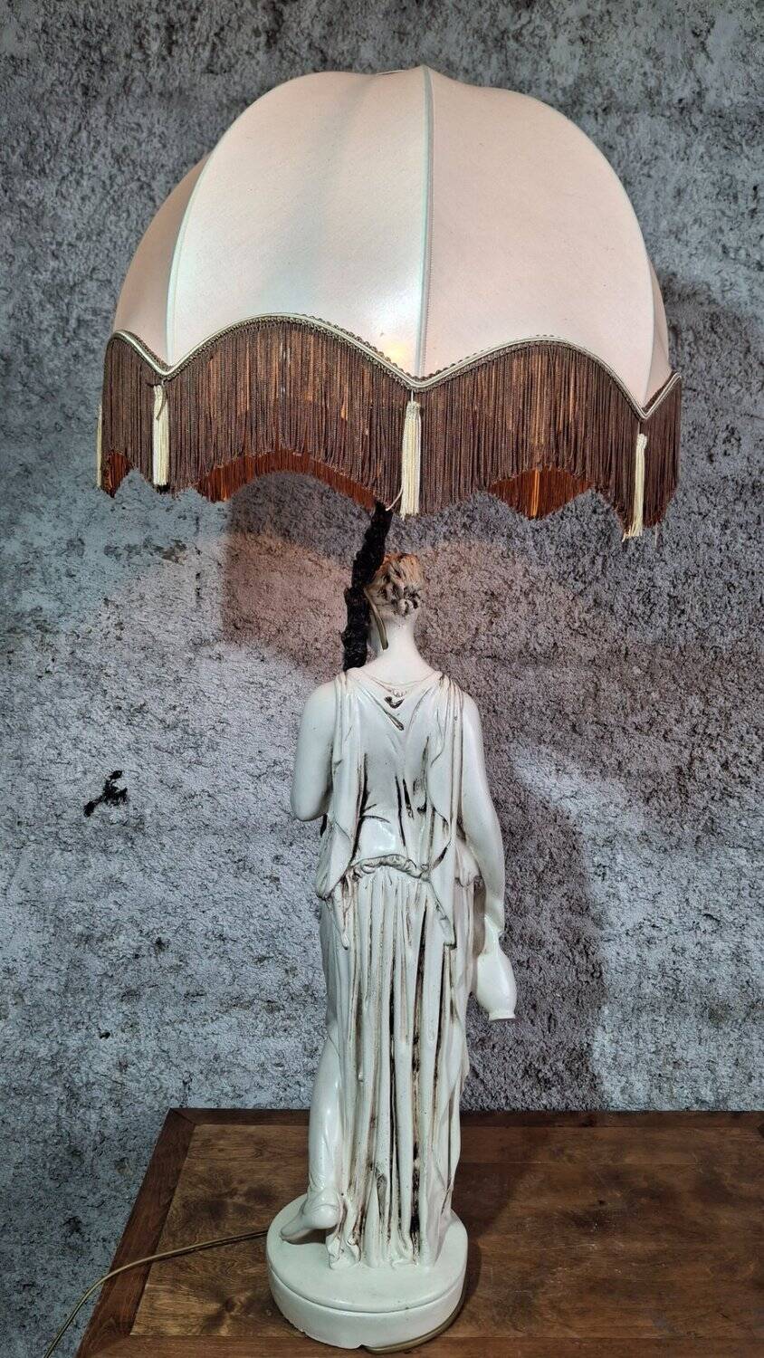 Large lamp 108 cm hebe greek goddess 1960s