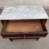 19th century Louis XVI mahogany and marble commode