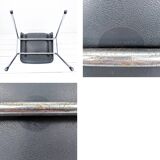 Chaise vintage Mid-Century coque plastique et piètement tubulaire