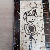 Tableau toile technique particulière et original d'un artiste marocain waddi Jaddioui