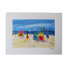 Painting "activities at the beach"